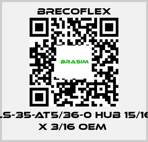 Brecoflex-LS-35-at5/36-0 hub 15/16 X 3/16 OEM  price