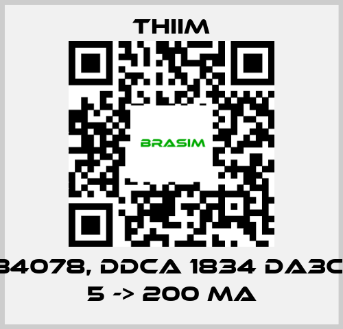 Thiim-34078, DDCA 1834 DA3C, 5 -> 200 MA price