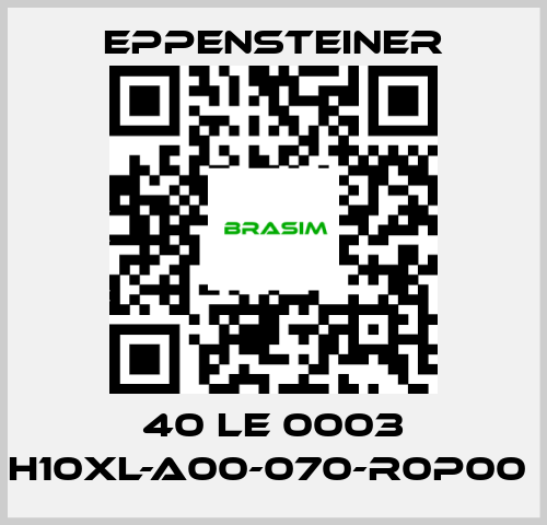 Eppensteiner-40 LE 0003 H10XL-A00-070-R0P00  price