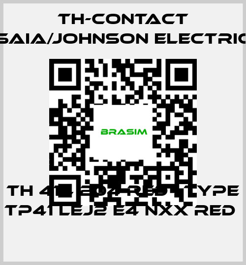 TH-Contact (Saia/Johnson Electric)-TH 414 204 RED , type TP41 LEJ2 E4 NXX RED  price