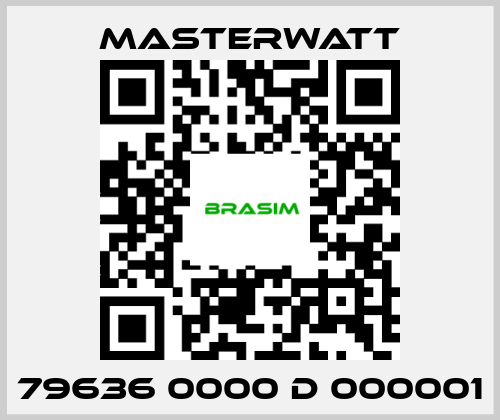 Masterwatt-79636 0000 D 000001 price