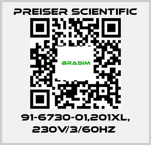 Preiser Scientific-91-6730-01,201XL, 230V/3/60HZ  price