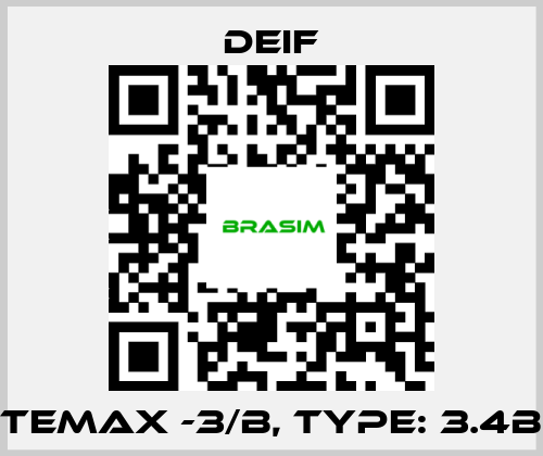 Deif-TEMAX -3/B, TYPE: 3.4B price