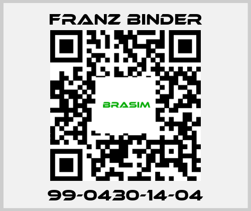 FRANZ BINDER-99-0430-14-04 price