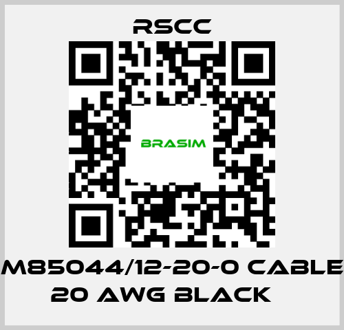 RSCC-M85044/12-20-0 Cable 20 AWG BLACK    price