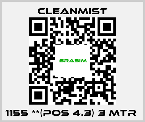 CleanMist-1155 **(pos 4.3) 3 mtr  price