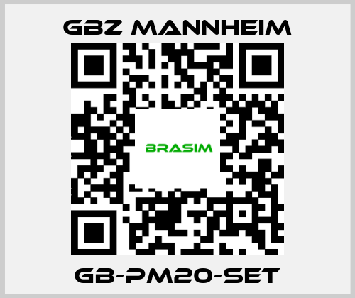 GBZ MANNHEIM-GB-PM20-Set price