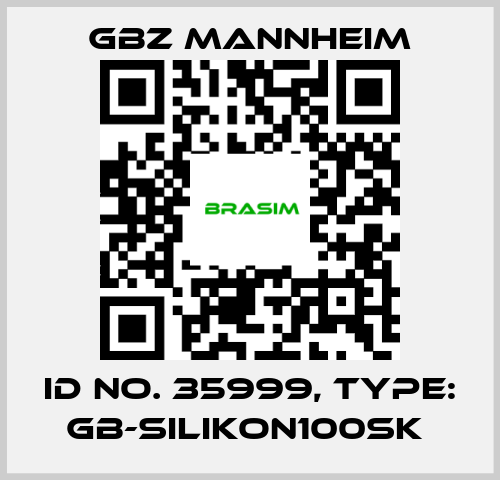 GBZ MANNHEIM-Id No. 35999, Type: GB-SILIKON100SK  price