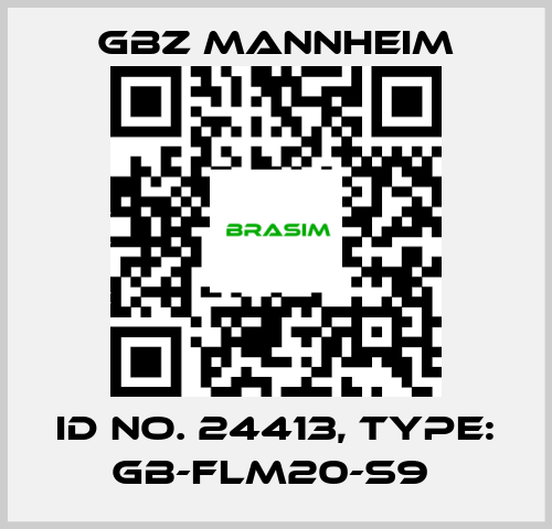 GBZ MANNHEIM-Id No. 24413, Type: GB-FLM20-S9  price