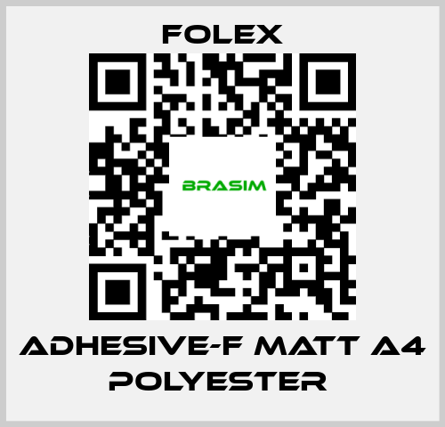 Folex-ADHESIVE-F MATT A4 POLYESTER  price