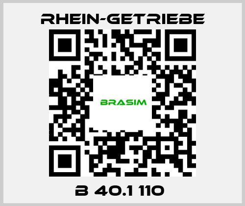 Rhein-Getriebe-B 40.1 110  price