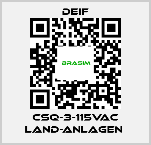 Deif-CSQ-3-115VAC Land-Anlagen  price