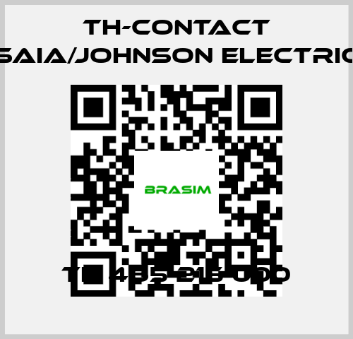 TH-Contact (Saia/Johnson Electric)-TH 465 215 000 price