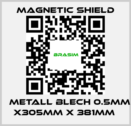 Magnetic Shield-μ Metall Blech 0.5mm x305mm x 381mm  price