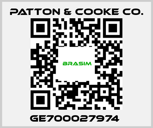 Patton & Cooke Co.-GE700027974  price