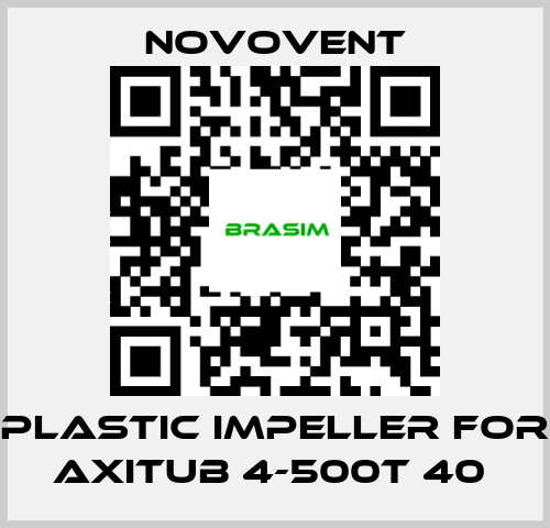 Novovent-Plastic impeller for Axitub 4-500T 40  price