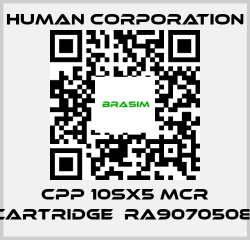 Human Corporation-CPP 10SX5 MCR CARTRIDGE  RA9070508  price