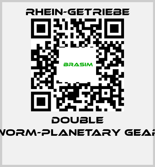 Rhein-Getriebe-DOUBLE WORM-PLANETARY GEAR  price