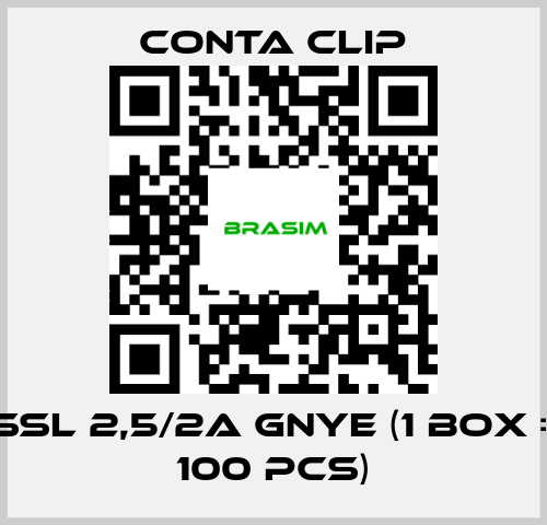 Conta Clip-SSL 2,5/2A GNYE (1 box = 100 pcs) price