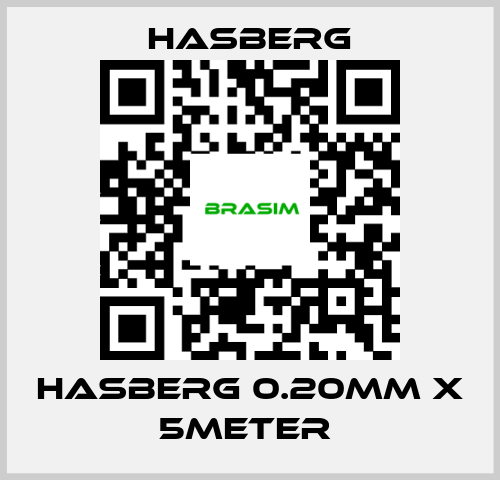 Hasberg-HASBERG 0.20mm X 5meter  price