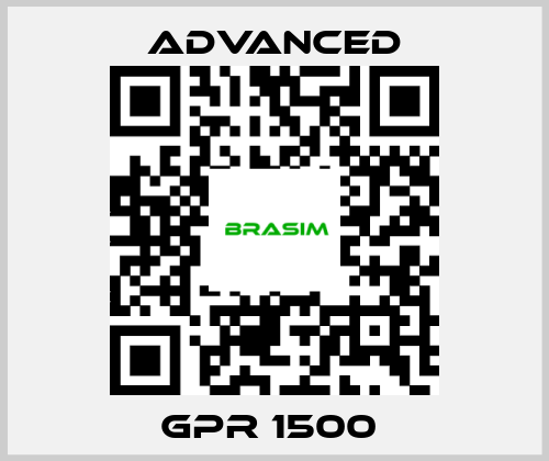 Advanced-GPR 1500  price