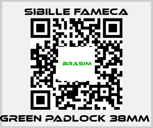 Sibille Fameca-GREEN PADLOCK 38MM  price