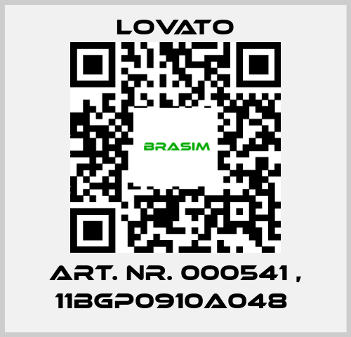 Lovato-Art. Nr. 000541 , 11BGP0910A048  price