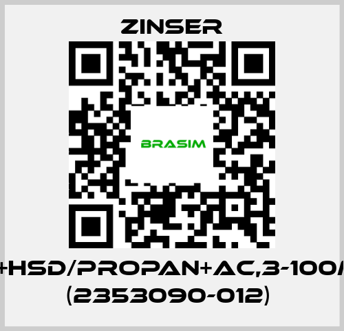 Zinser-BD+HSD/Propan+AC,3-100mm (2353090-012)  price