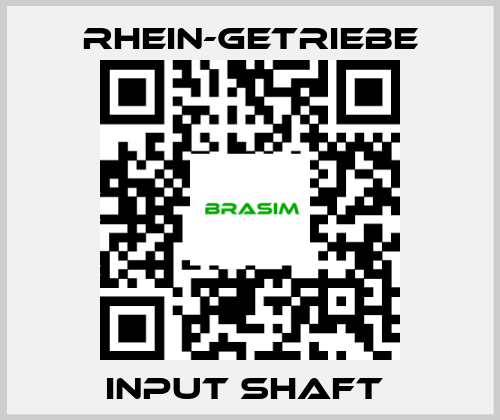 Rhein-Getriebe-INPUT SHAFT  price