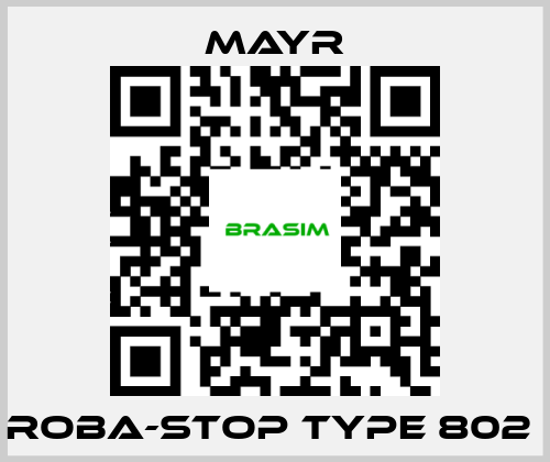 Mayr-ROBA-stop Type 802  price