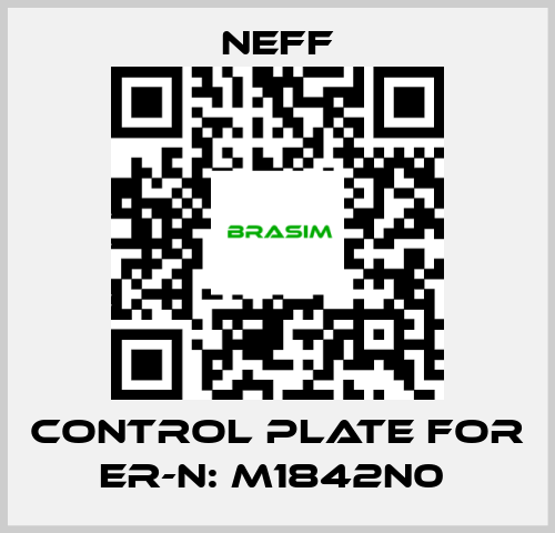 Neff-Control Plate For Er-N: M1842N0  price