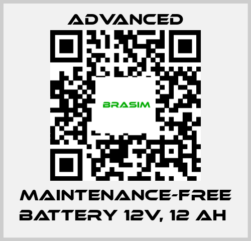 Advanced-Maintenance-Free Battery 12V, 12 Ah  price