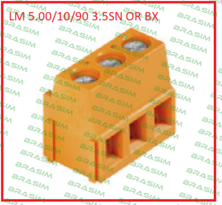 Weidmüller-LM 5.00/10/90 3.5SN OR BX price