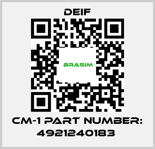 Deif-CM-1 part number: 4921240183  price