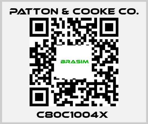 Patton & Cooke Co.-C80C1004x  price