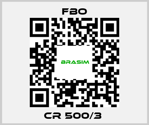 FBO-CR 500/3  price