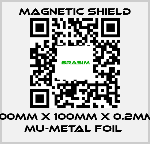 Magnetic Shield-100mm x 100mm x 0.2mm Mu-metal Foil  price