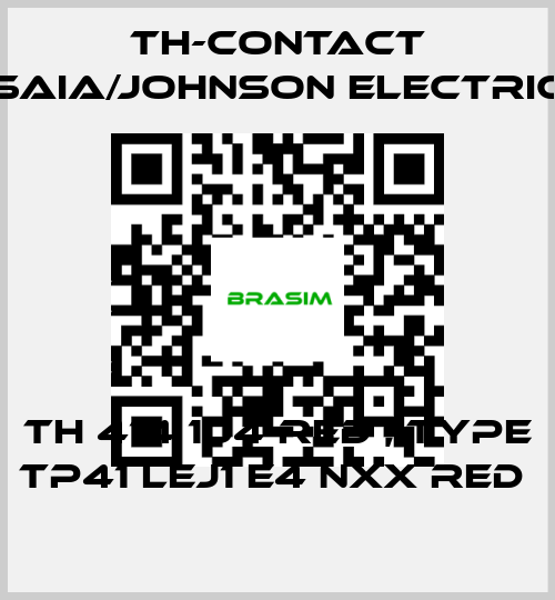 TH-Contact (Saia/Johnson Electric)-TH 414 104 RED , type TP41 LEJ1 E4 NXX RED  price