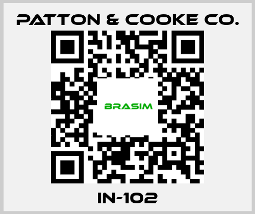 Patton & Cooke Co.-IN-102 price