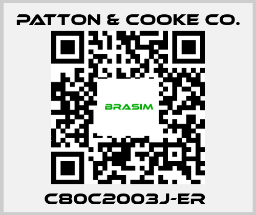 Patton & Cooke Co.-C80C2003J-ER  price