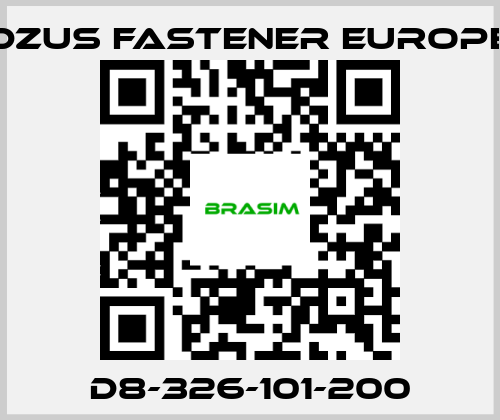 Dzus Fastener Europe-D8-326-101-200 price