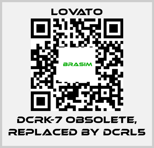 Lovato-DCRK-7 obsolete, replaced by DCRL5 price