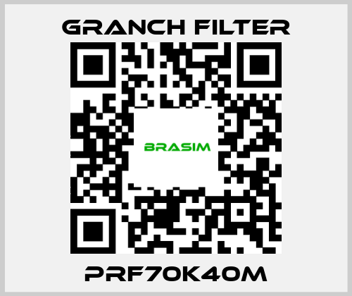 GRANCH FILTER-PRF70K40M price