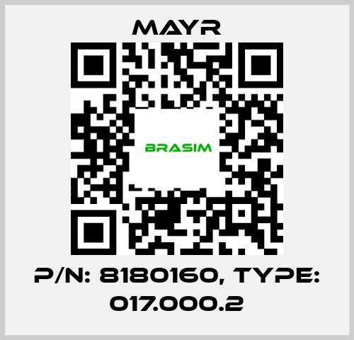 Mayr-P/N: 8180160, Type: 017.000.2 price