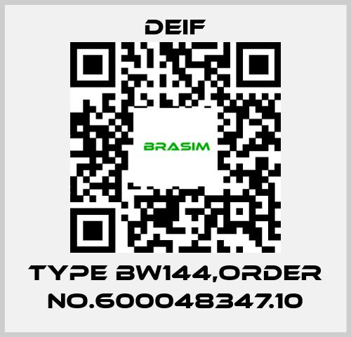 Deif-Type BW144,Order No.600048347.10 price