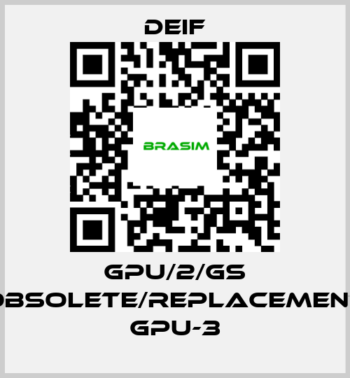 Deif-GPU/2/GS obsolete/replacement GPU-3 price