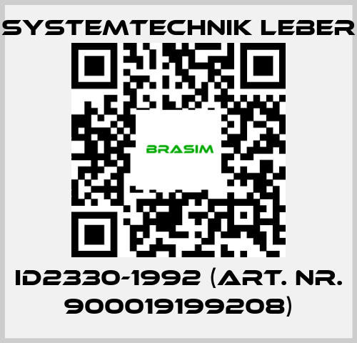 Systemtechnik LEBER-ID2330-1992 (art. nr. 900019199208) price