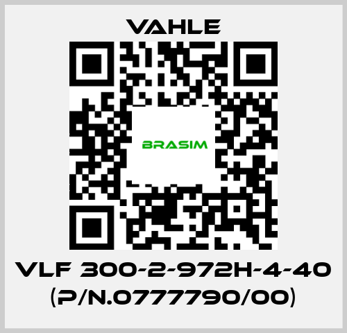 Vahle-VLF 300-2-972H-4-40 (P/n.0777790/00) price