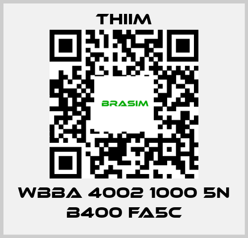 Thiim-WBBA 4002 1000 5N B400 FA5C price