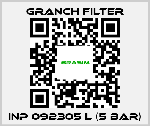 GRANCH FILTER-INP 092305 L (5 bar) price